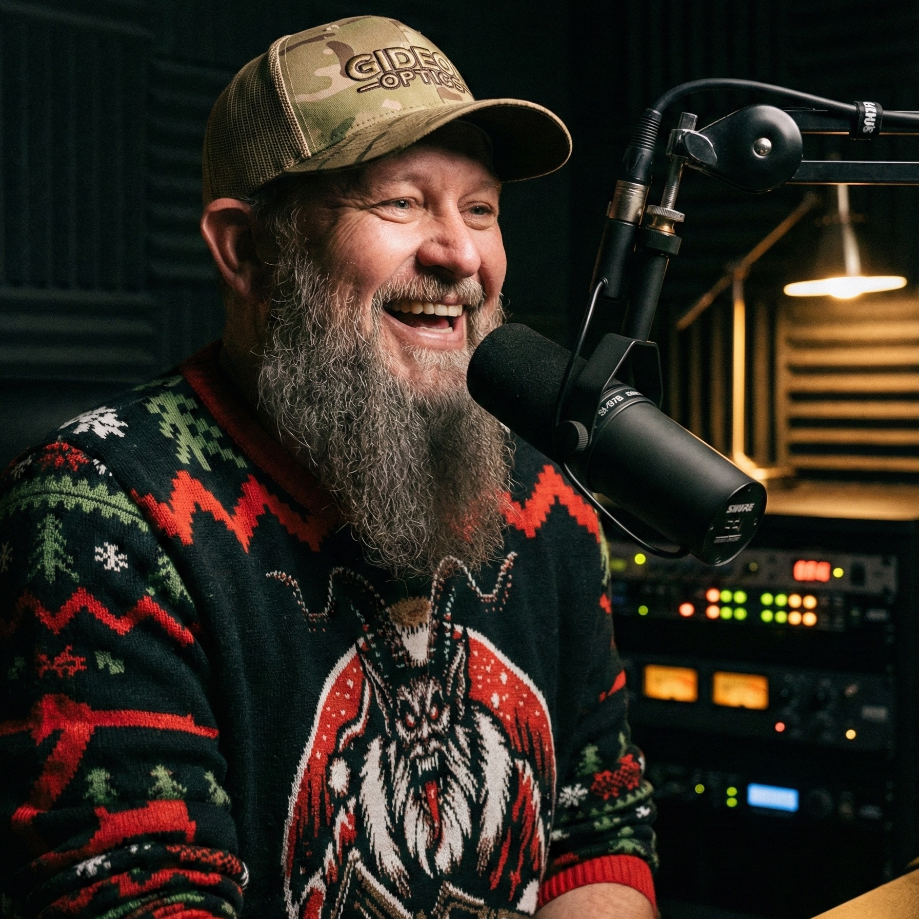 Shawn Herrin in the studio