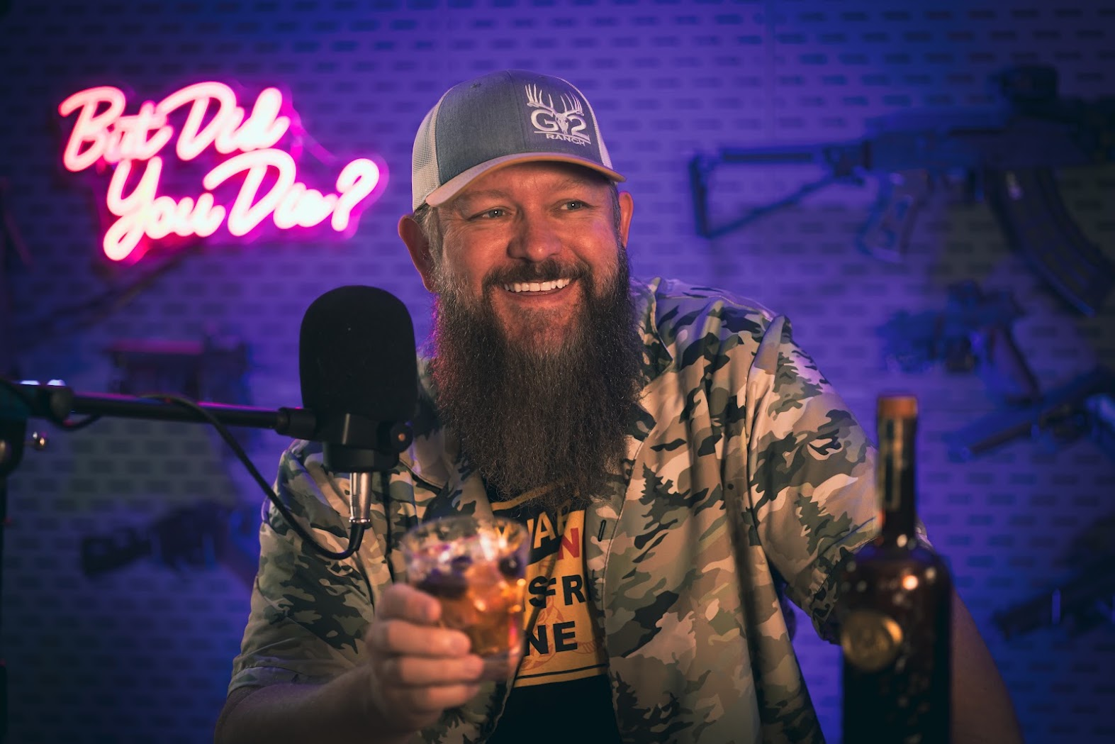 Shawn Herrin smiling in the studio